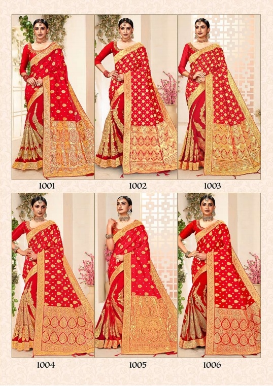 Saroj Annika Festive And Wedding Wear Banarasi Silk Saree Collection